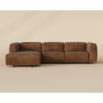 Beau Sofa Chaise - Laf - Lucia Tobacco Leather 111850 111850 BEAU SOFA CHAISE LAF LUCIA TOBACCO LEATHER 1