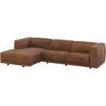 Beau Sofa Chaise - Laf - Lucia Tobacco Leather 111850 111850 BEAU SOFA CHAISE LAF LUCIA TOBACCO LEATHER 22
