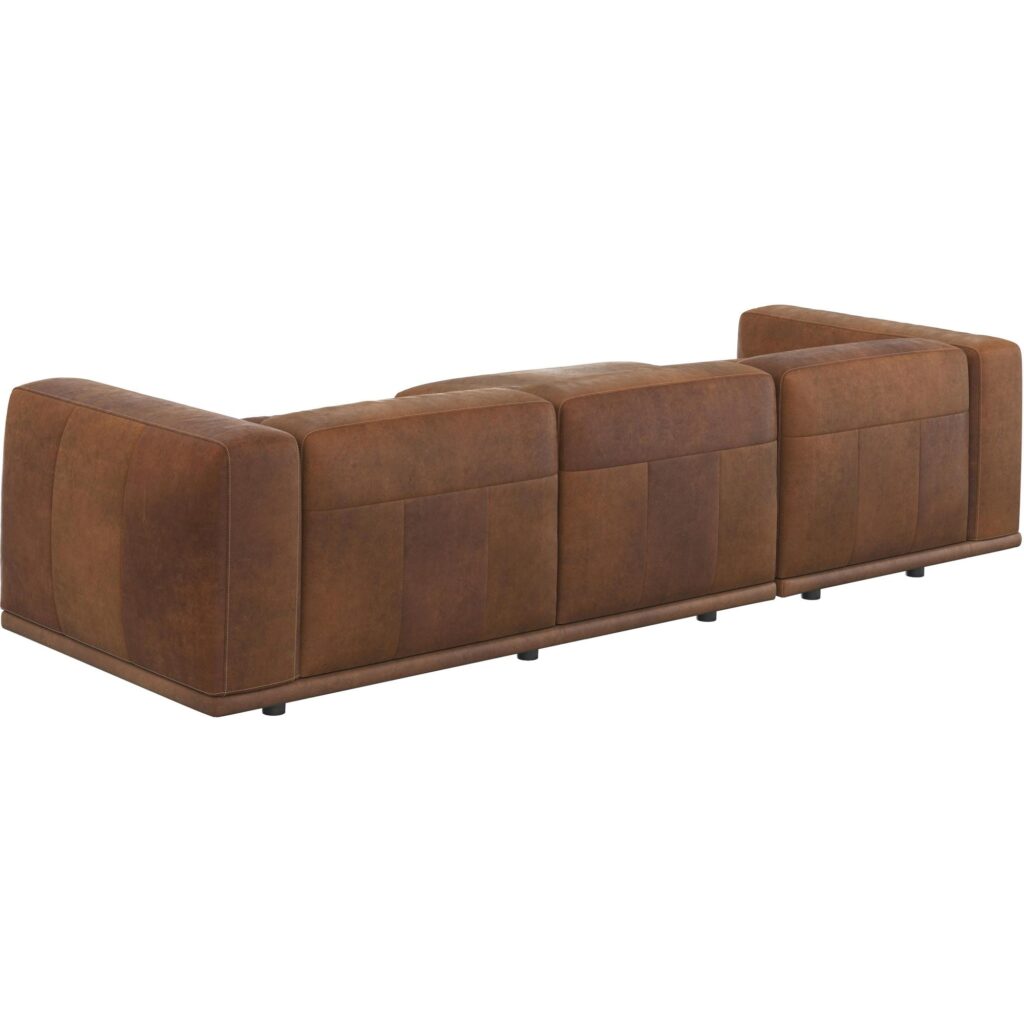 Beau Sofa Chaise - Laf - Lucia Tobacco Leather - Image 8