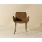 Lucano Dining Armchair - Milliken Cognac 111852 111852 LUCANO DINING ARMCHAIR MILLIKEN COGNAC 1