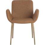Lucano Dining Armchair - Milliken Cognac 111852 111852 LUCANO DINING ARMCHAIR MILLIKEN COGNAC 21