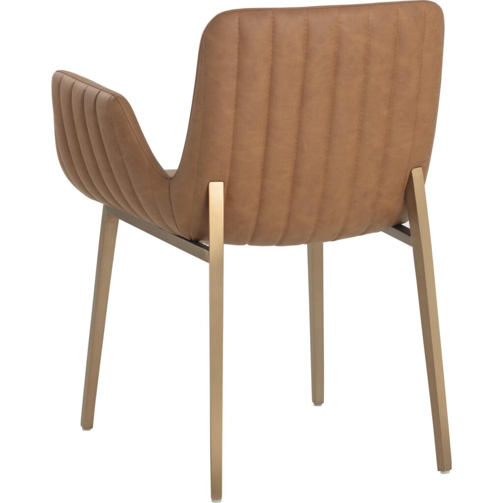 Lucano Dining Armchair - Milliken Cognac - Image 9