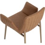 Lucano Dining Armchair - Milliken Cognac 111852 111852 LUCANO DINING ARMCHAIR MILLIKEN COGNAC 26