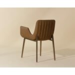 Lucano Dining Armchair - Milliken Cognac 111852 111852 LUCANO DINING ARMCHAIR MILLIKEN COGNAC 3