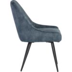 Chardon Dining Chair - Nono Petrol 111901 111901 CHARDON LOUNGE CHAIR NONO PETROL 2