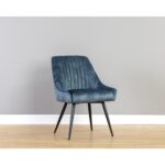 Chardon Dining Chair - Nono Petrol 111901 111901 CHARDON LOUNGE CHAIR NONO PETROL 5