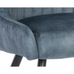 Chardon Dining Chair - Nono Petrol 111901 111901 CHARDON LOUNGE CHAIR NONO PETROL 6