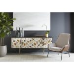 Lucier Lounge Chair - Belfast Oatmeal / Bravo Cognac 111904 111904 LUCIER LOUNGE CHAIR BELFAST OATMEAL BRAVO COGNAC 5