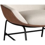Lucier Lounge Chair - Belfast Oatmeal / Bravo Cognac 111904 111904 LUCIER LOUNGE CHAIR BELFAST OATMEAL BRAVO COGNAC 6