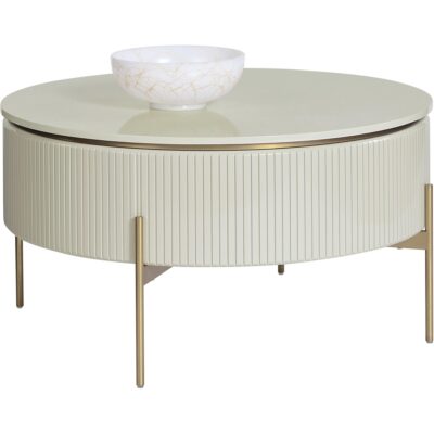Paloma Lift Top Coffee Table - High Gloss Cream