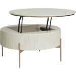 Paloma Lift Top Coffee Table - High Gloss Cream 111923 111923 PALOMA LIFT TOP COFFEE TABLE 2