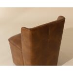 Amita Wheeled Dining Chair - Tobacco Tan 111925 111925 AMITA WHEELED DINING CHAIR TOBACCO TAN 6