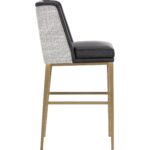 Joplin Barstool - Cantina Black / Vera White Pepper 111928 111928 JOPLIN BARSTOOL CANTINA BLACK VERA WHITE PEPPER 2
