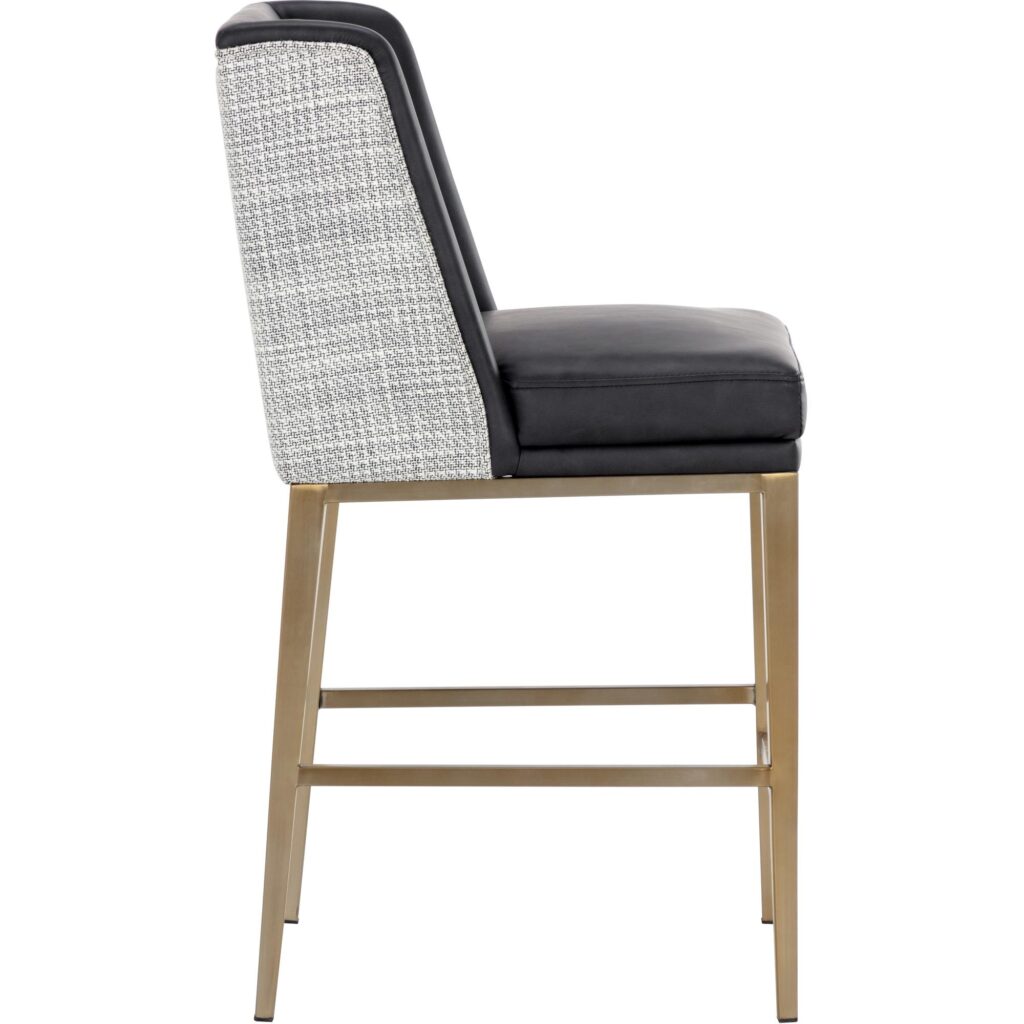 Joplin Counter Stool - Cantina Black / Vera White Pepper - Image 3