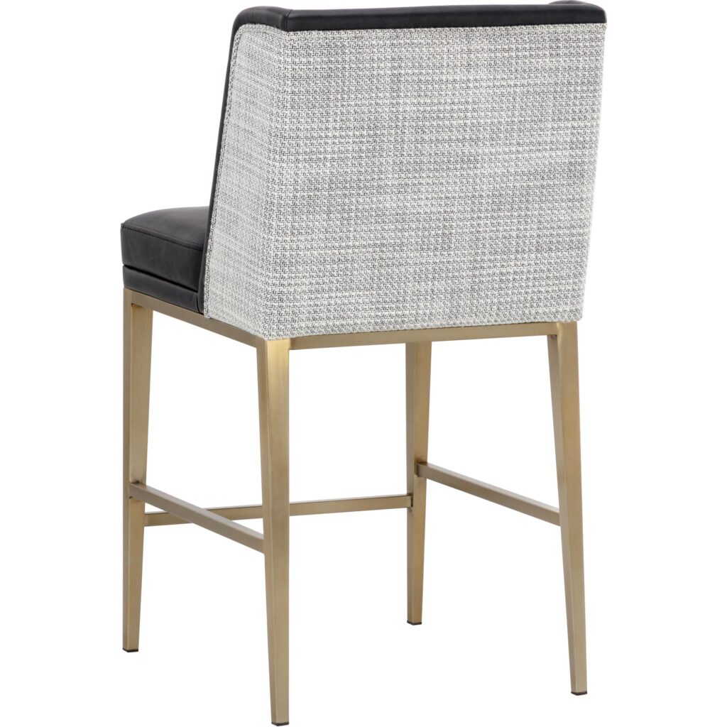 Joplin Counter Stool - Cantina Black / Vera White Pepper - Image 4
