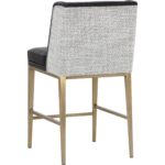 Joplin Counter Stool - Cantina Black / Vera White Pepper 111929 111929 JOPLIN COUNTER STOOL CANTINA BLACK VERA WHITE PEPPER 3