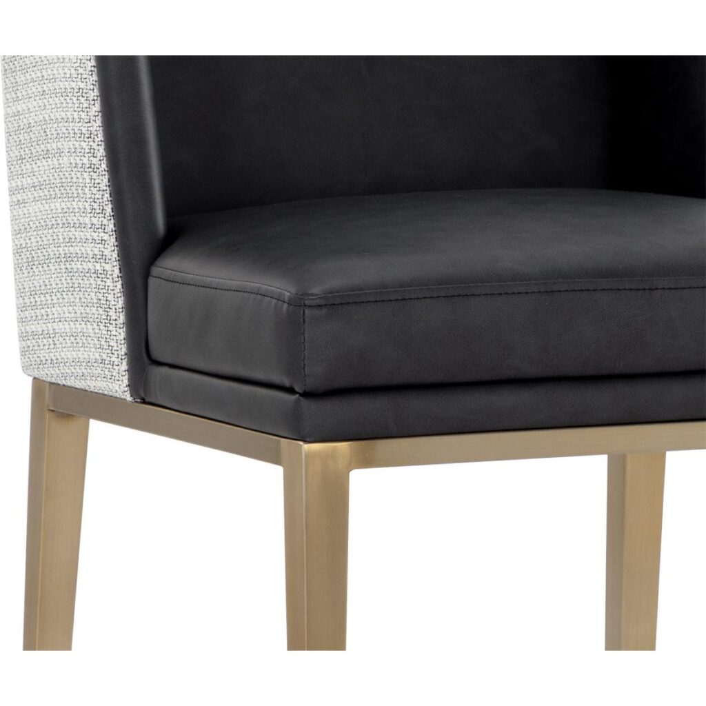 Joplin Counter Stool - Cantina Black / Vera White Pepper - Image 6