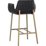 Lucano Barstool - Bravo Black 111930 111930 LUCANO BARSTOOL BRAVO BLACK 23