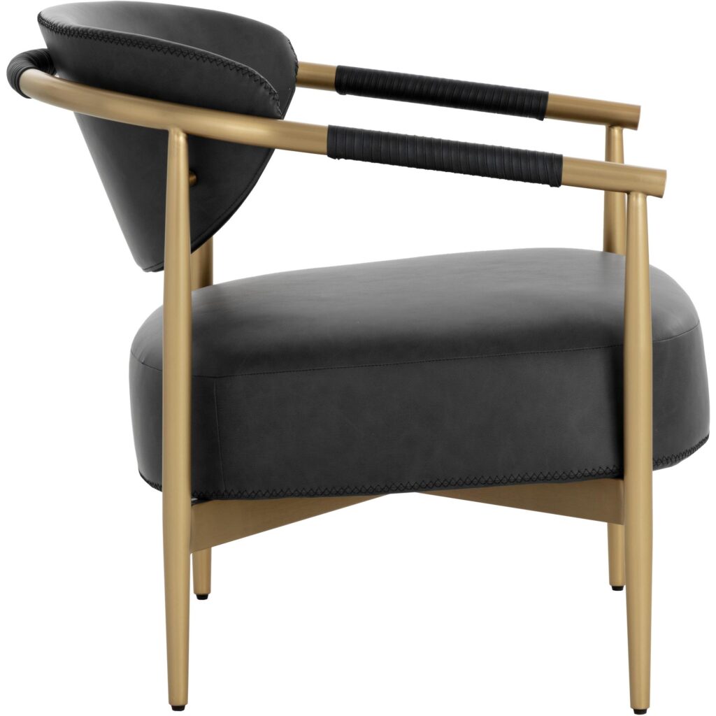 Heloise Lounge Chair - Bravo Black - Image 8