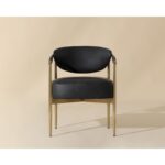 Heloise Dining Armchair - Bravo Black 111934 111934 HELOISE DINING ARMCHAIR CANTINA BLACK 1