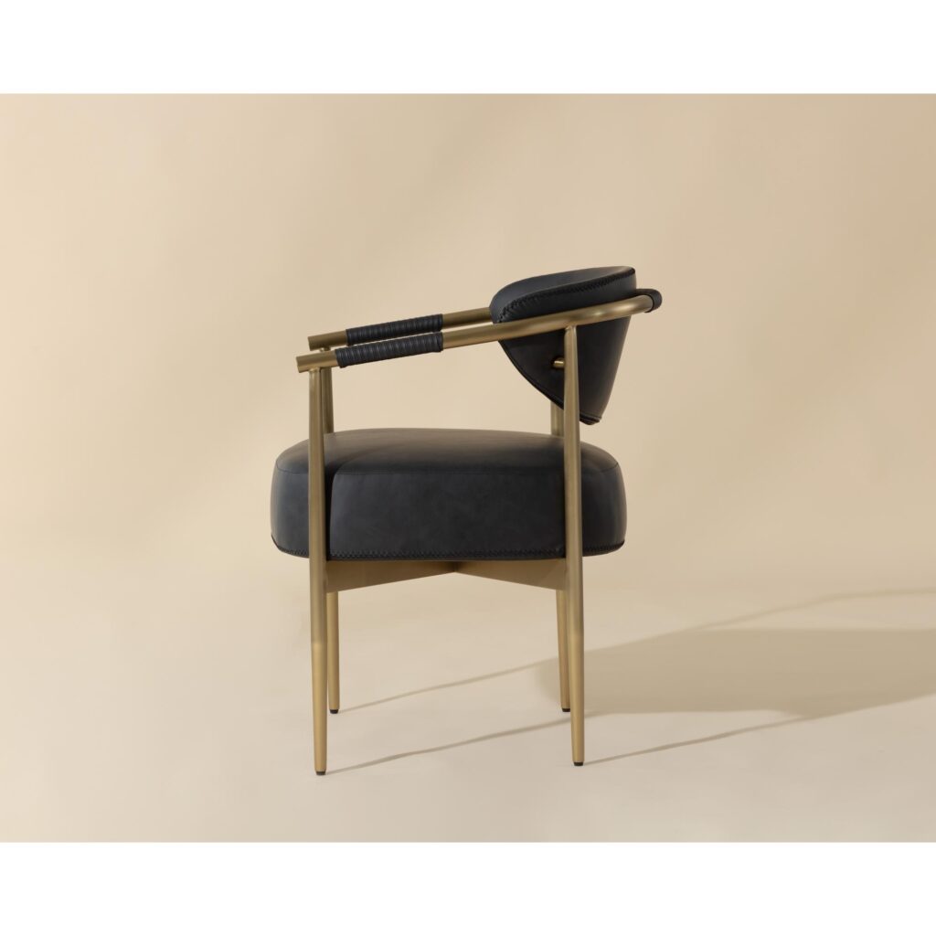 Heloise Dining Armchair - Bravo Black - Image 3
