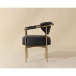 Heloise Dining Armchair - Bravo Black 111934 111934 HELOISE DINING ARMCHAIR CANTINA BLACK 2
