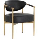 Heloise Dining Armchair - Bravo Black 111934 111934 HELOISE DINING ARMCHAIR CANTINA BLACK 20