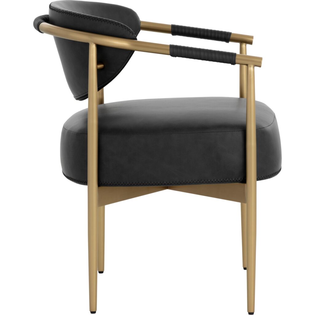 Heloise Dining Armchair - Bravo Black - Image 8