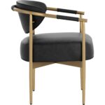 Heloise Dining Armchair - Bravo Black 111934 111934 HELOISE DINING ARMCHAIR CANTINA BLACK 22