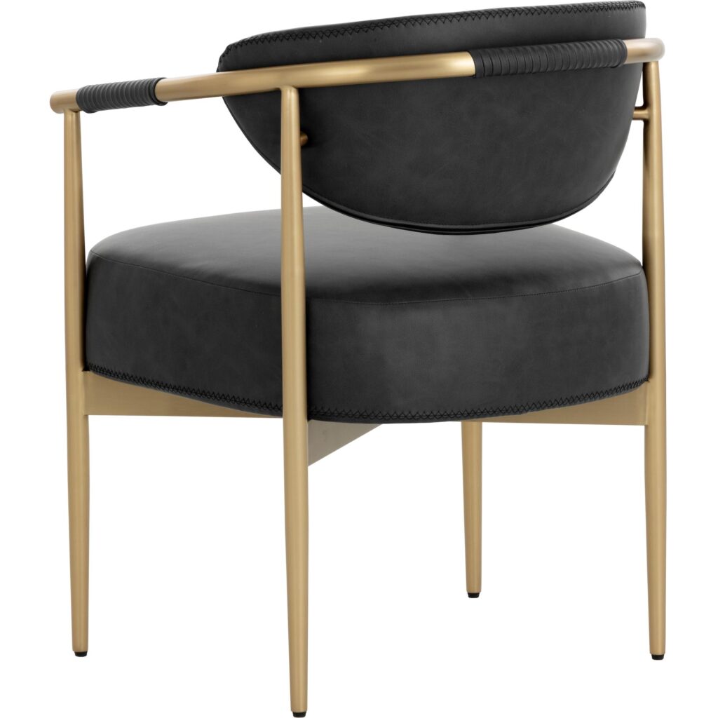 Heloise Dining Armchair - Bravo Black - Image 9