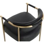 Heloise Dining Armchair - Bravo Black 111934 111934 HELOISE DINING ARMCHAIR CANTINA BLACK 26