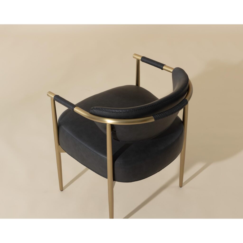 Heloise Dining Armchair - Bravo Black - Image 5