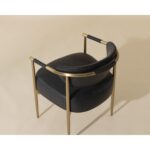 Heloise Dining Armchair - Bravo Black 111934 111934 HELOISE DINING ARMCHAIR CANTINA BLACK 6