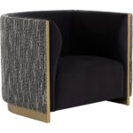 Larron Armchair - Abbington Black / Hobbes Night 111937 111937 LARRON ARMCHAIR ABBINGTON BLACK HOBBES NIGHT 20