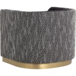 Larron Armchair - Abbington Black / Hobbes Night 111937 111937 LARRON ARMCHAIR ABBINGTON BLACK HOBBES NIGHT 23