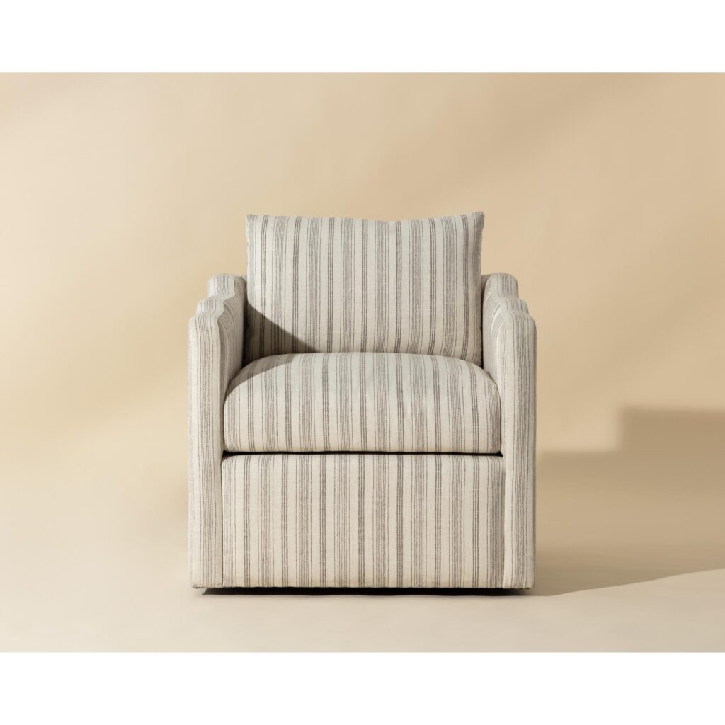 Roosevelt Swivel Lounge Chair - Gifford Script - Image 2