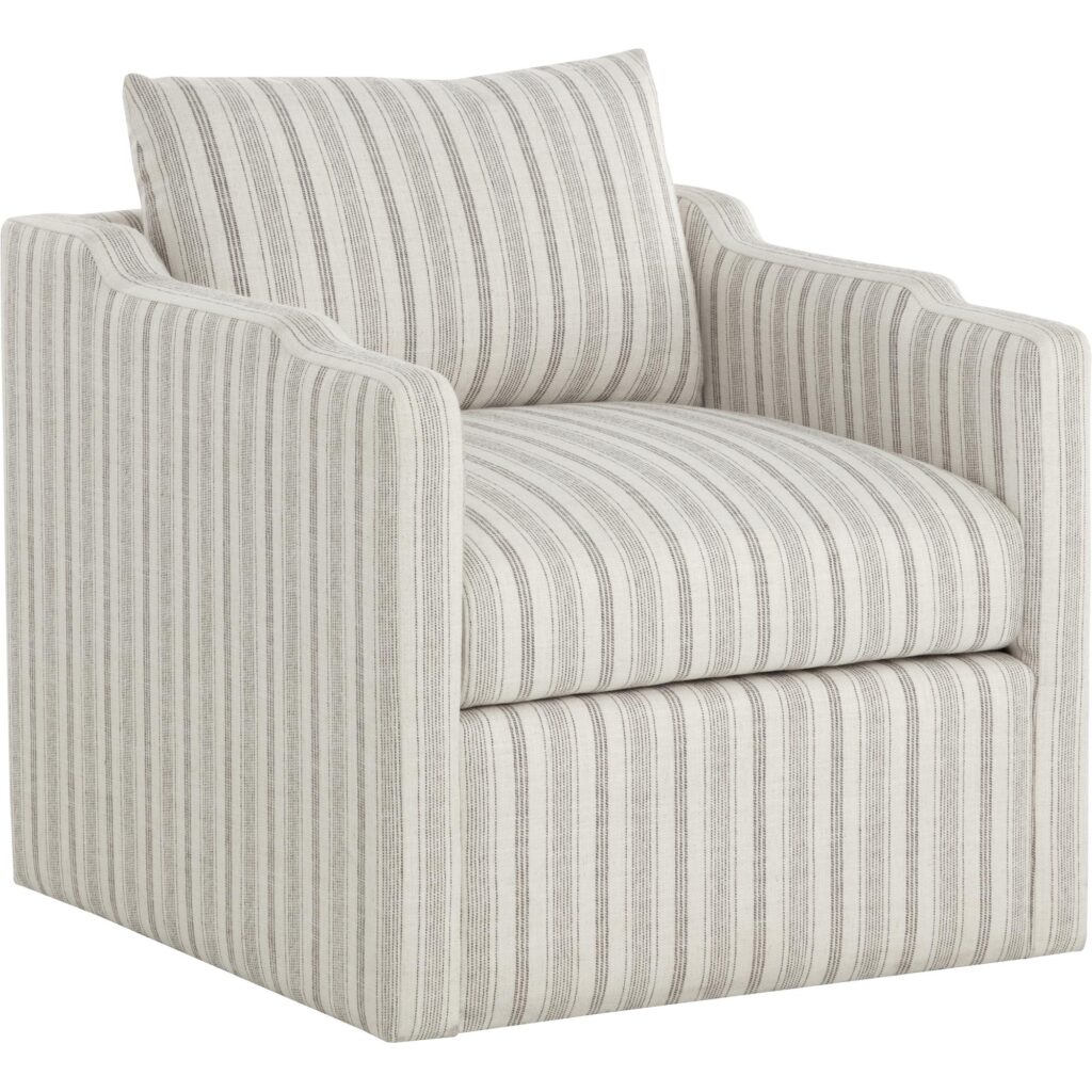 Roosevelt Swivel Lounge Chair - Gifford Script - Image 4