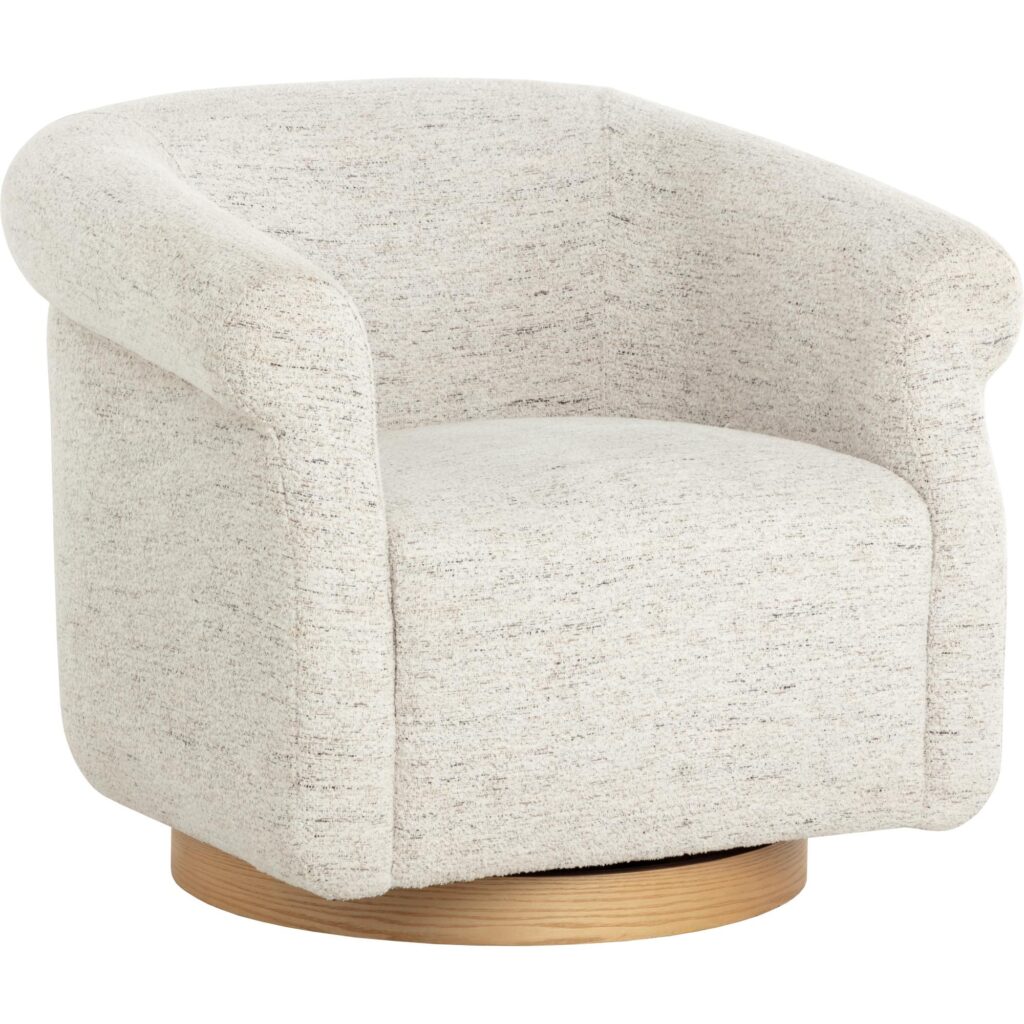 Libby Swivel Lounge Chair - Hailey Moon - Image 4