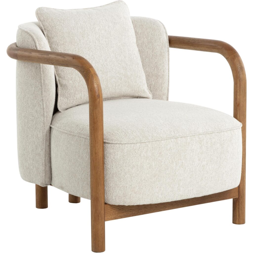 Beatrice Lounge Chair - Dove Cream - Image 4