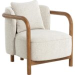 Beatrice Lounge Chair - Dove Cream 111957 111957 BEATRICE LOUNGE CHAIR DOVE CREAM 20