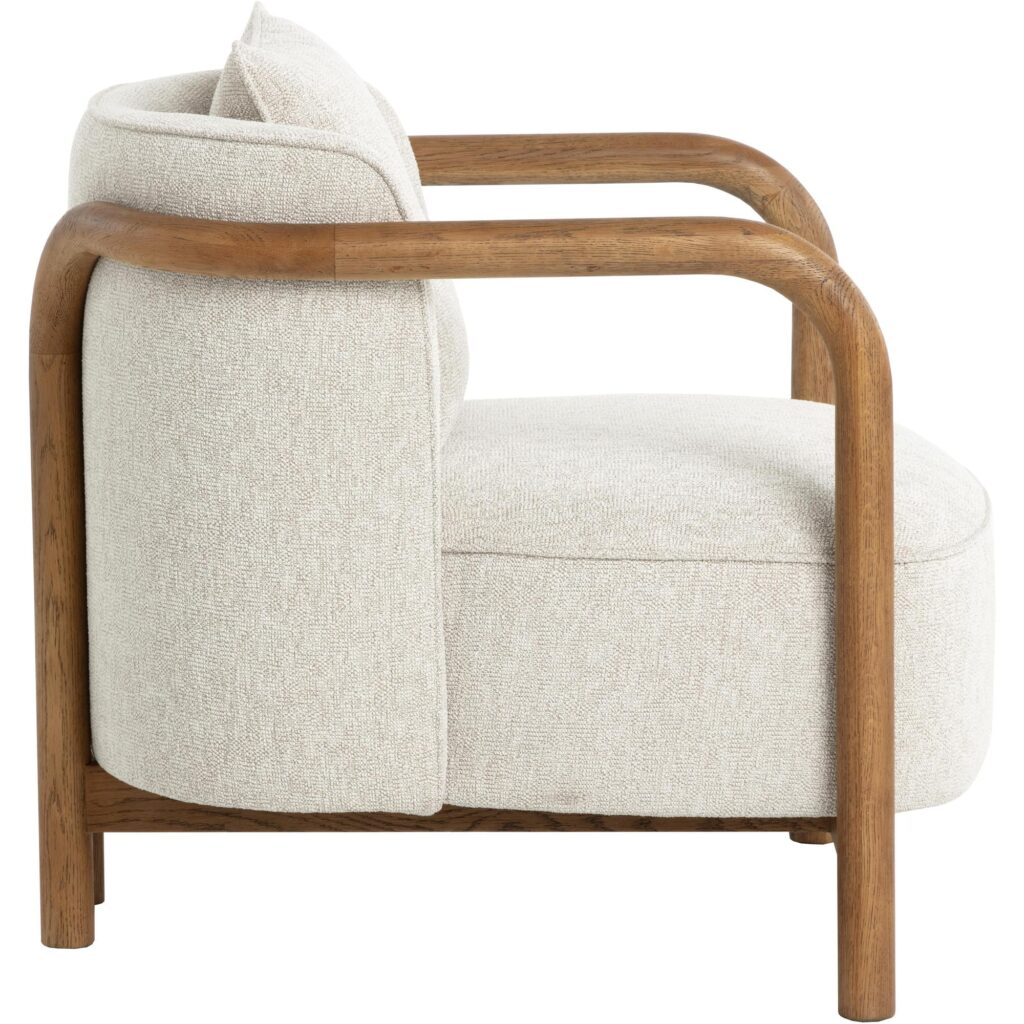 Beatrice Lounge Chair - Dove Cream - Image 6