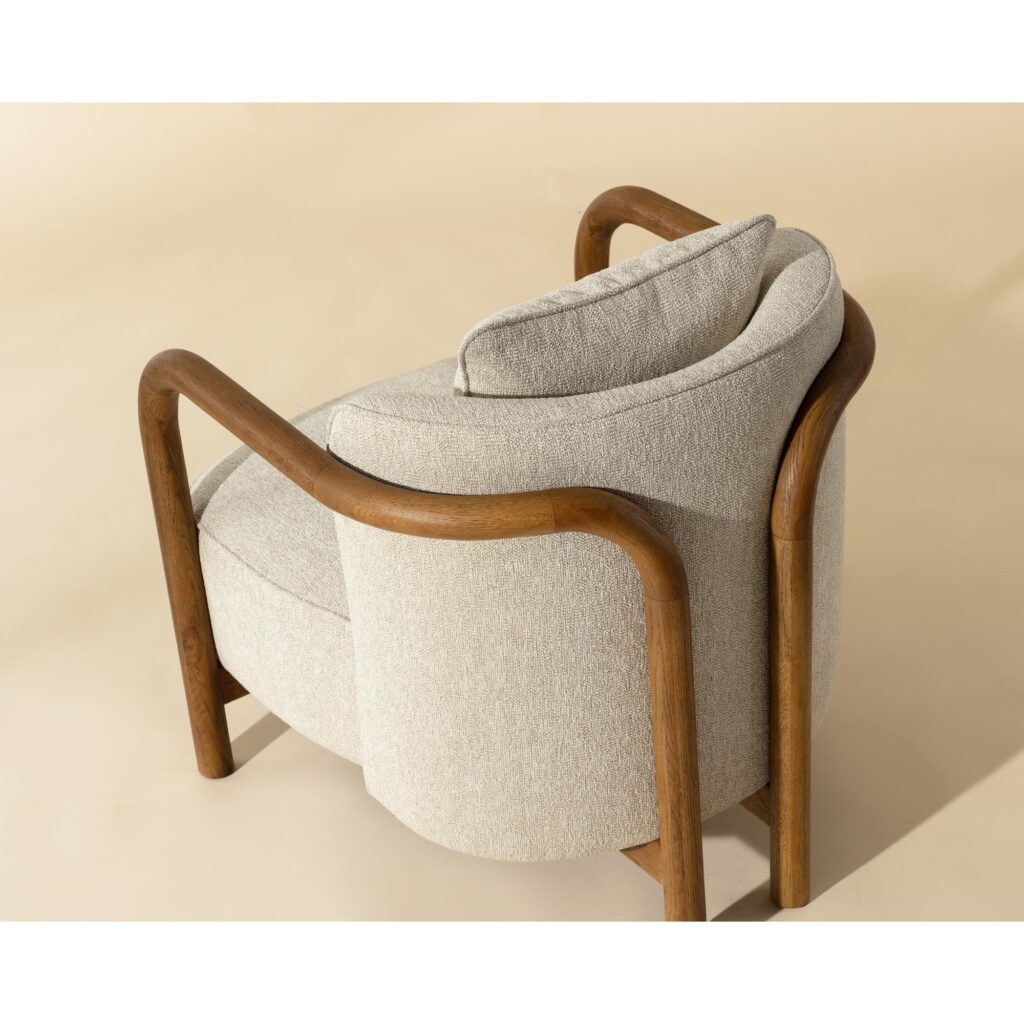 Beatrice Lounge Chair - Dove Cream - Image 10