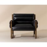 Ferguson Lounge Chair - Vintage Black Night Leather 111964 111964 FERGUSON LOUNGE CHAIR VINTAGE BLACK NIGHT LEATHER 1