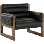 Ferguson Lounge Chair - Vintage Black Night Leather 111964 111964 FERGUSON LOUNGE CHAIR VINTAGE BLACK NIGHT LEATHER 20
