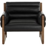 Ferguson Lounge Chair - Vintage Black Night Leather 111964 111964 FERGUSON LOUNGE CHAIR VINTAGE BLACK NIGHT LEATHER 21