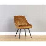 Chardon Dining Chair - Nono Tapenade Gold 111969 111969 CHARDON LOUNGE CHAIR NONO TAPERNADE GOLD 5