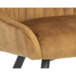 Chardon Dining Chair - Nono Tapenade Gold 111969 111969 CHARDON LOUNGE CHAIR NONO TAPERNADE GOLD 6