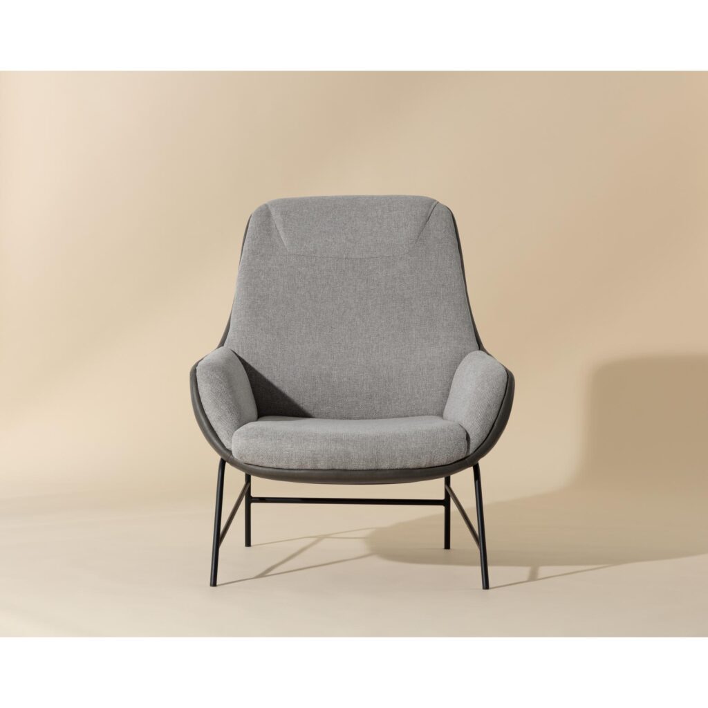 Lucier Lounge Chair - Belfast Heather Grey / Bravo Ash - Image 2