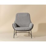 Lucier Lounge Chair - Belfast Heather Grey / Bravo Ash 111970 111970 LUCIER LOUNGE CHAIR BELFAST HEATHER GREY BRAVO ASH 1
