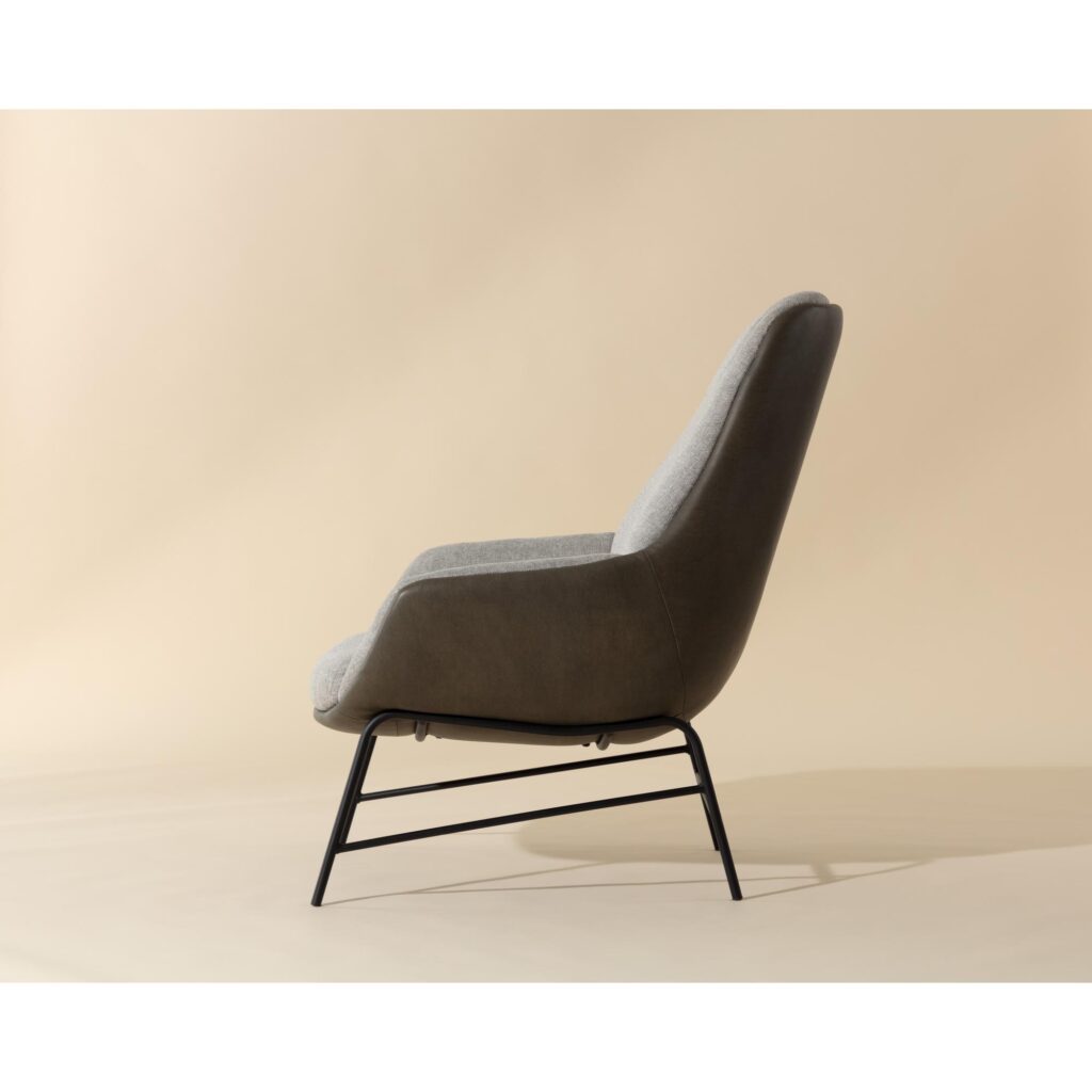 Lucier Lounge Chair - Belfast Heather Grey / Bravo Ash - Image 3